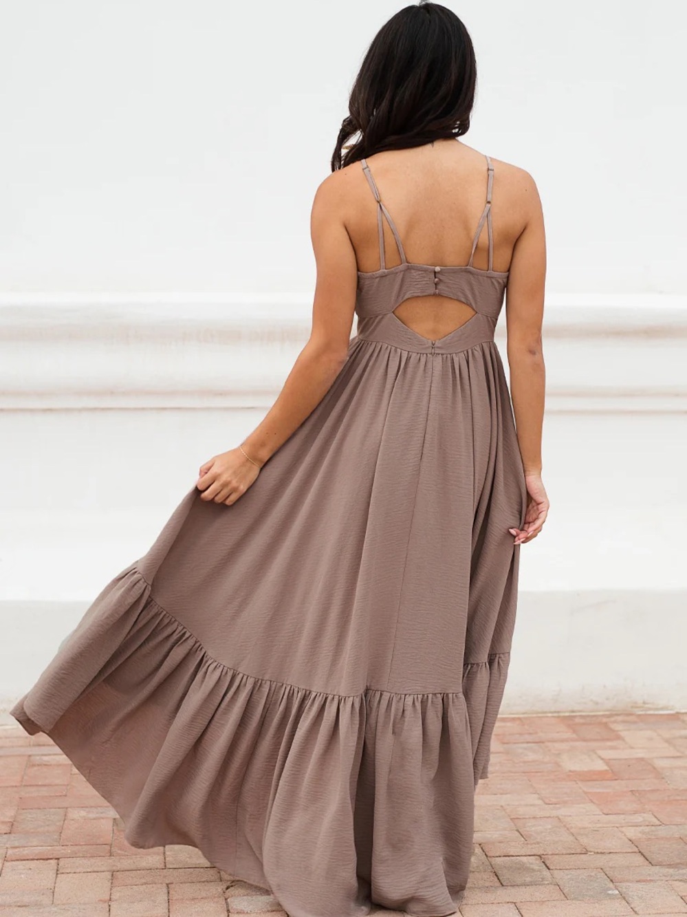 Joyfolie MALA MAXI DRESS IN Clay - Picture 7 of 8